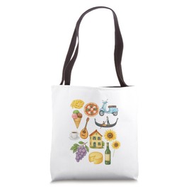 Italian Summer Scrapbook Vita Dolce Food Farniente Lifestyle Tote Bag