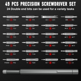 SHARDEN Precision Screwdriver Set, 60 in 1 Screw Driver Set Kit with Torx, Phillips, Flathead, Mini Repair Tools Kit for Laptop, Phone, MacBook, Computer, Electronics, Glasses, Watch