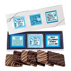 It's a Boy - "Cookie Talk" Chocolate Covered Graham Cracker - 6 Piece