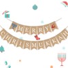 7-gost Burlap Merry Chrismukkah Banner Christmas and Hanukkah Party Garland