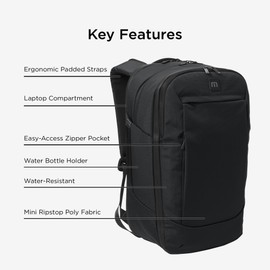 TravisMathew Lateral Backpack TMB107, Black