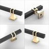 9BUILD 10 Pack 3.75 Inch Cabinet Pulls Matte Black Kitchen