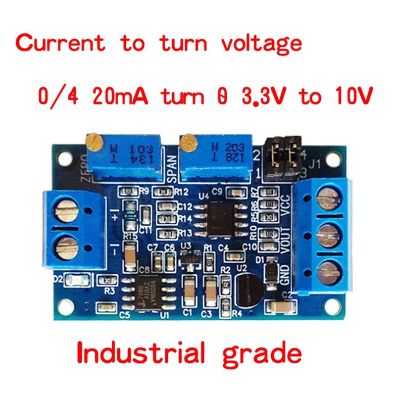 Henan Current to Voltage Module 0/4-20mA to 0-3.3V 5V 10V