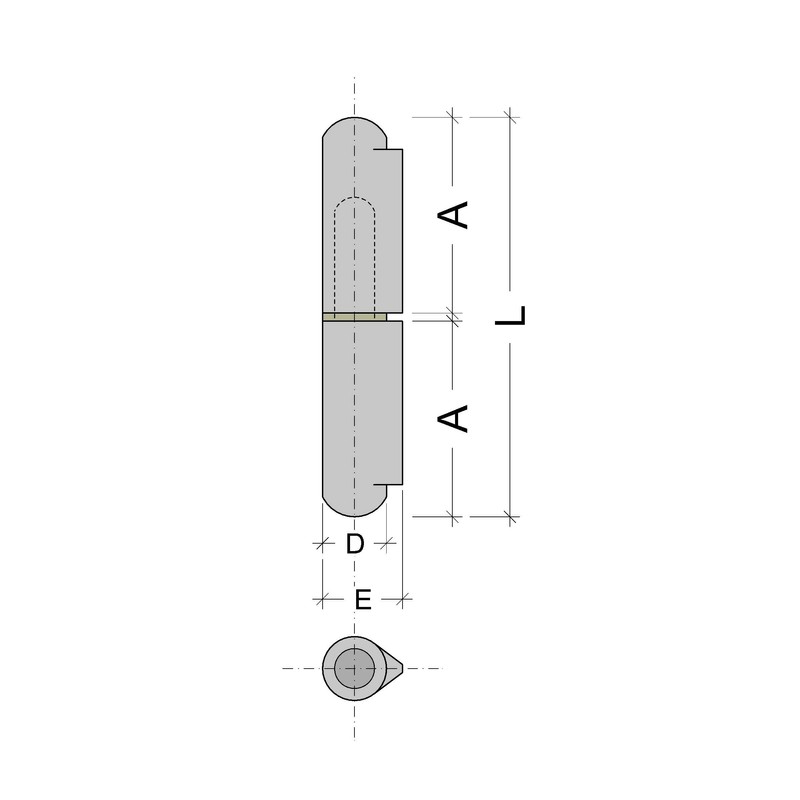 Gedotec Weld-On Hinge Garden Gate Gate Hinge for Welding |