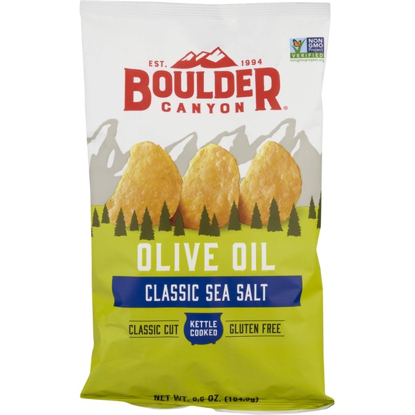 Boulder Canyon Kettle Cooked Potato Chips, Olive Oil, 6.5 Ounce