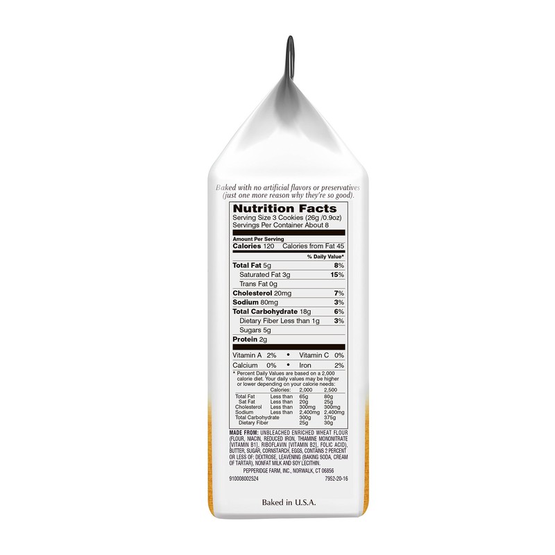 Pepperidge Farm Chessmen Cookies, 7.25-ounce (pack of 6)