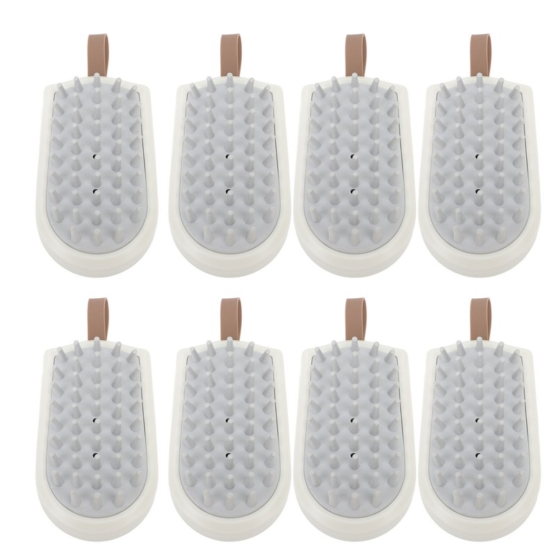 10PCS Silicone Massager Brush Exfoliation Dandruff Removal Ergonomic Hair Scalp