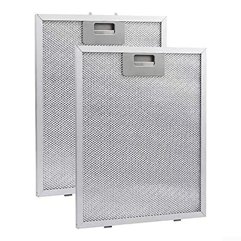 Stainless Steel Vent Filter Silver 300 x 246 x 9mm