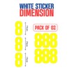 Wheelie Bin Numbers 1-999 (and/or. Letters A-Z) 2 Sets Waterproof