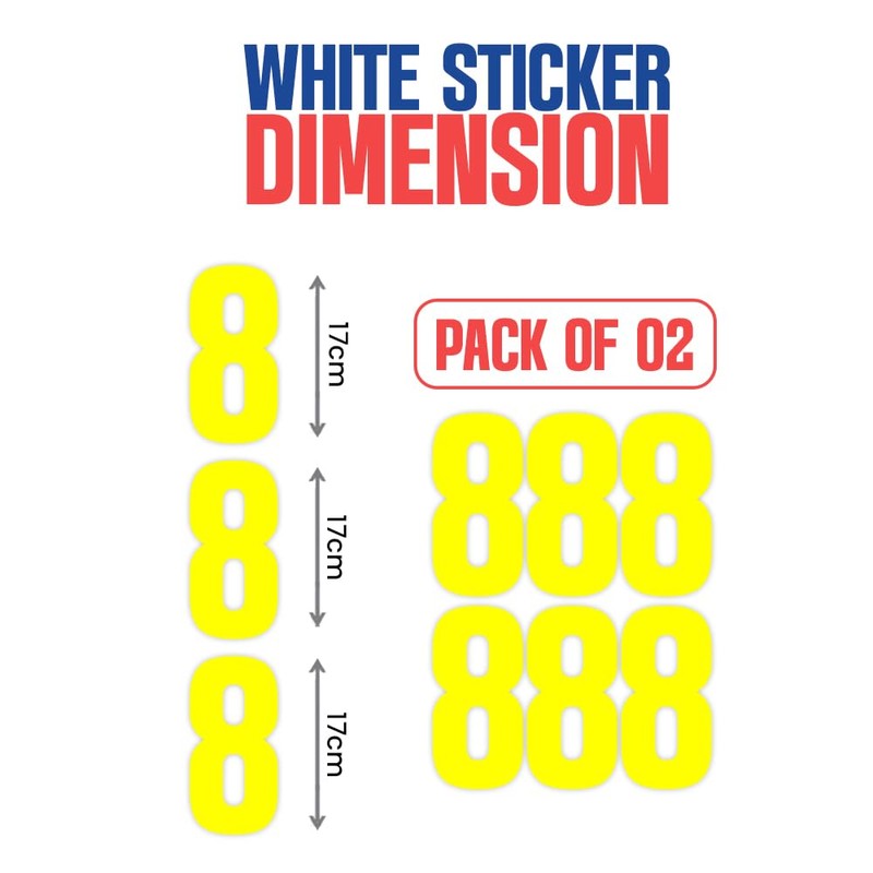 Wheelie Bin Numbers 1-999 (and/or. Letters A-Z) 2 Sets Waterproof