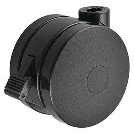 Open Twin Wheel Swivel Cstr, Nylon, 125 lb
