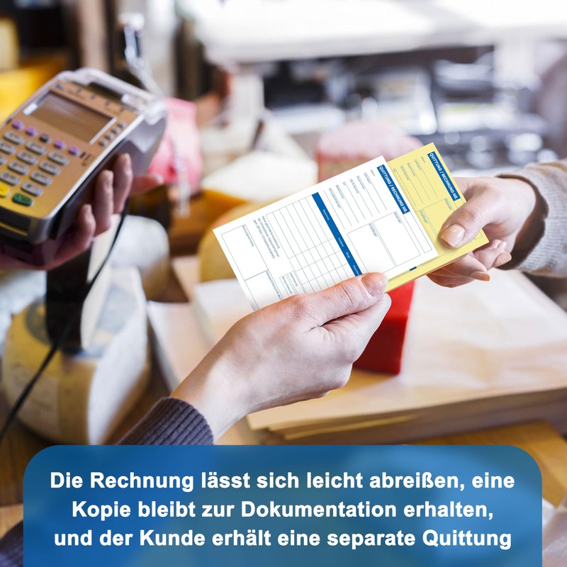 Yezirzax A6 Receipt Pad with Duplicate 2 x 50 Sheets