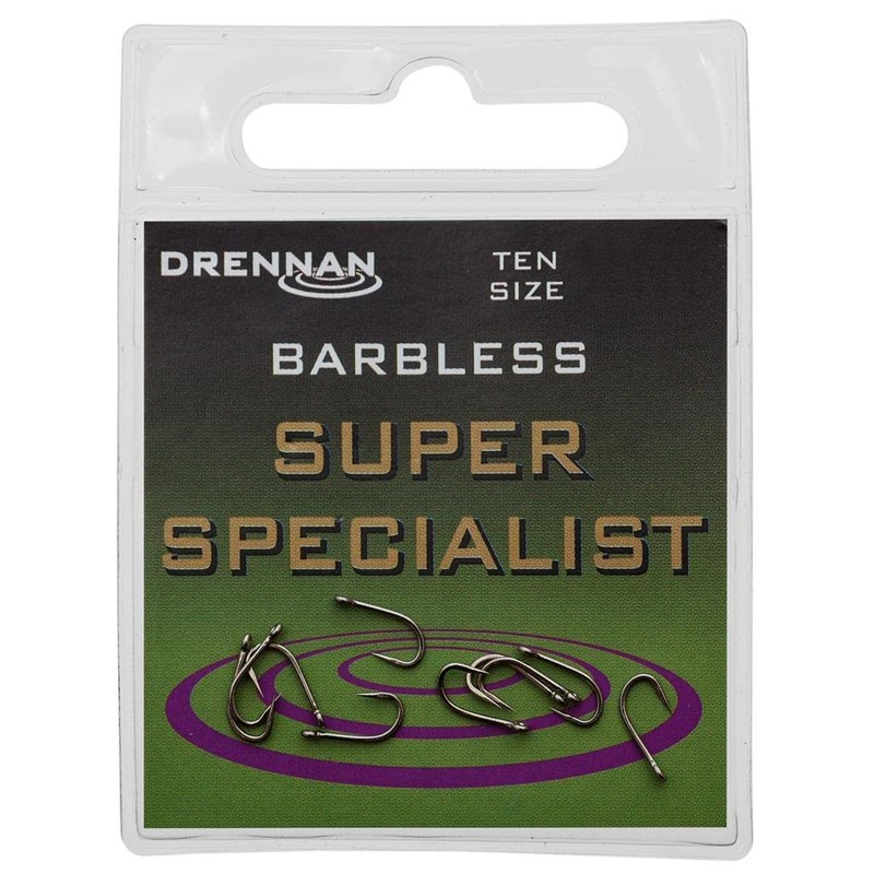Drennan Super Specialist Micro Barbed Hooks: Size 8