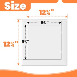 GCGOODS 10" x 10" Self-Adhesive Access Panel for Drywall, Plastic Wall Access Panel, Plumbing & Ceiling Access Panel, Wall Hole Cover for Drywall, Easy Install & Paintable