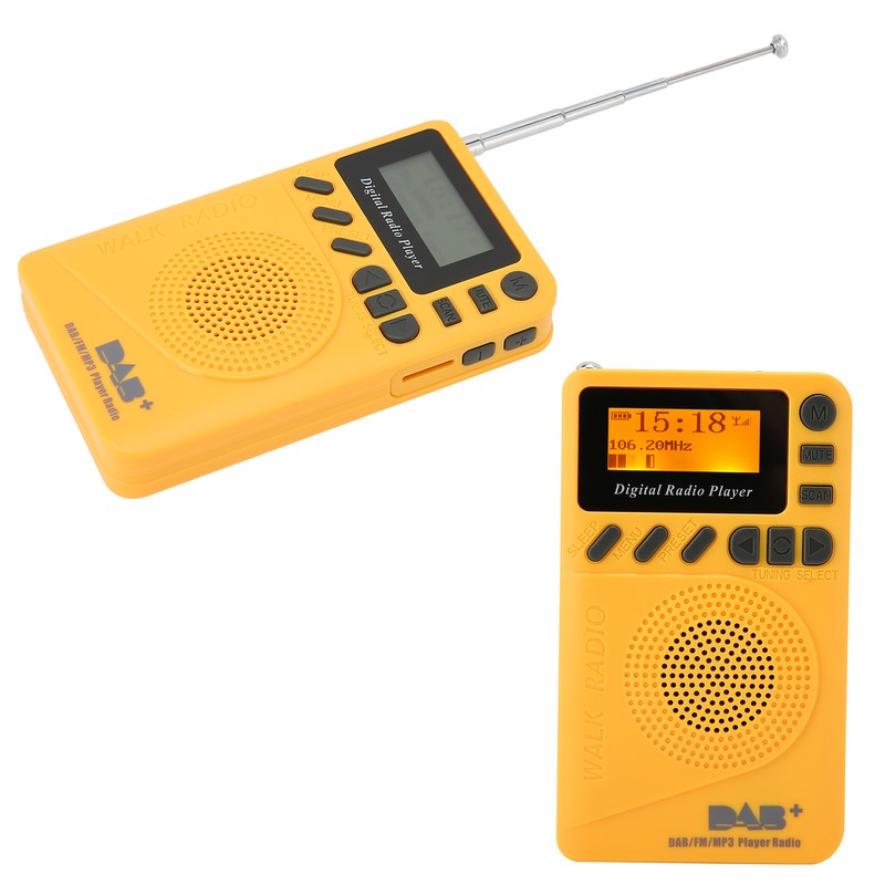 DABP9 Portable Pocket Radio LCD Display Speaker MP3 Player Digital