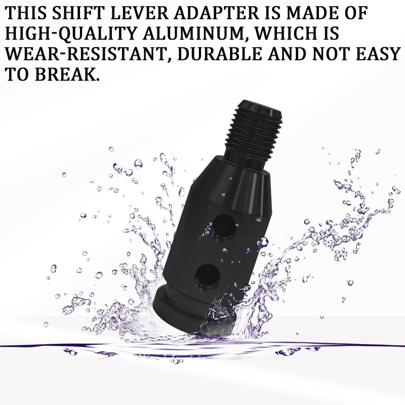 msyuusr Universal Shift Knob Adapter, Automatic Shift Knob, M12×1.25 Aluminum