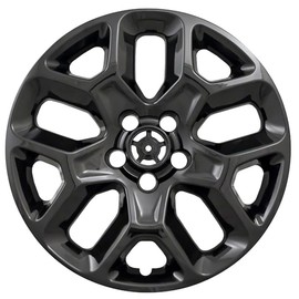 Fuel Rider Set of Four (4) 17 inches Gloss Black ABS Wheel Skins Impostors Wheel Covers Compatible with 2015-2018 Jeep Renegade Wheels- Auto Tire Replacement Cap Cover