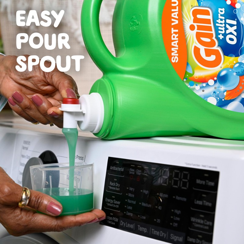 Gain Ultra Oxi Liquid Laundry Detergent, 107 loads, 154 fl