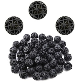 ieron 50 Pieces Bio Porous Filter 26mm Biochemical Ball Water Filter Material with Cotton for Aquarium, Pond, Aquarium, Waterfall Fountain