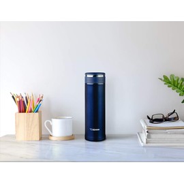 Zojirushi Stainless Steel Travel Mug with Tea Leaf Filter, 11-Ounce/0.34-Liter, Deep Blue