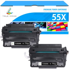 CE255X 55X P3015 Toner Cartridge 2-Pack Compatible Replacement for HP 55X 55A CE255X CE255A for P3015 P3015dn P3015x Pro 500 MFP M521dn M521dw M521 M525 Printer Ink