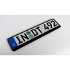 Standard Black Euro License Plate Holder - Universal Mounting Frame/Bracket