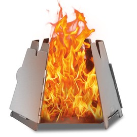 LIXADA Wood Stove, Folding, Bonfire Stand, Wood Stove, Easy Assembly, Stainless Steel, Compact, Lightweight, Suitable for Outdoors, Leisure, Camping, etc