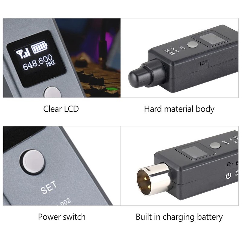 Microphone System, 1 Pair Microphone Wireless System Micphone Wireless Transmitter