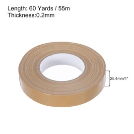 MECCANIXITY Brown Gaffers Tape, 60 Yards x 1 Inch No Residue, Non-Reflective Easy Tear Book Repair Tape Matte Stage Cloth Tape for Photography,Pack of 1