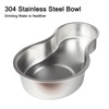 Sfozstra Automatic Pet Water Dispenser with Stainless Steel Bowl, Gravity