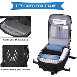 Katorosacom Large Laptop Backpack for Business & Travel, Anti-Theft, Water-Resistant, USB Charging Port - Fits 15.6” Laptop (Dark Gray)