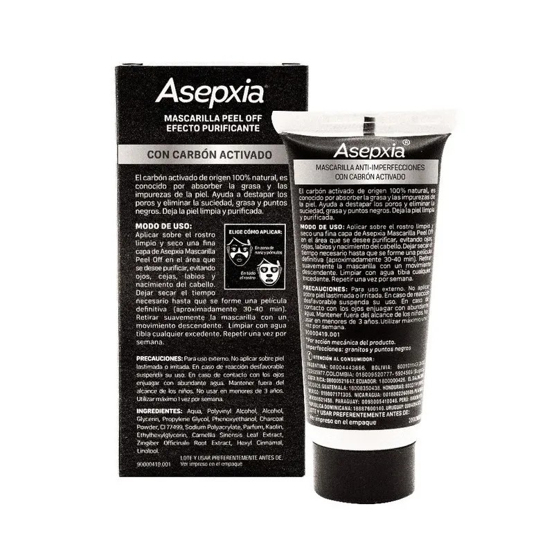 Mascarilla Purificante Asepxia Carbón Detox