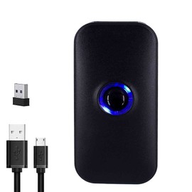 Bluetooth Barcode Scanner Portable 1D USB Laser Mini Bar Code Reader for Retail Store Inventory Compatible Windows, Mac,Android, iOS Phones Plug and Play