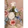 Ling's moment Fake Flowers Box, Faux Artificial Greenery Stems Foam