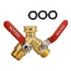 Hose Splitter 2 Way Heavy Duty Brass Garden Hose Splitter