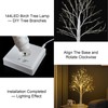 PXBNIUYA 144 LED Artificial Lamp with Timer, DIY Birch Tree