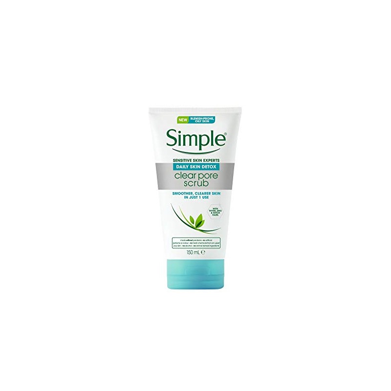 Simple Daily Skin Detox Clear Pore Scrub, 150ml