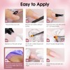 ROSALIND Poly Nail Gel Set, 8 PCS 10ml Clear Neutral