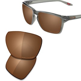 SAUCER Premium Replacement Lenses for Oakley Sylas OO9448 | Sylas Low Bridge Fit OO9448F Sunglasses High Defense - Amber Brown Polarized