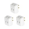 Panasonic Triple Tap WH2013 White Outlet Tap Set of 3