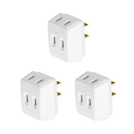 Panasonic Triple Tap WH2013 White Outlet Tap Set of 3