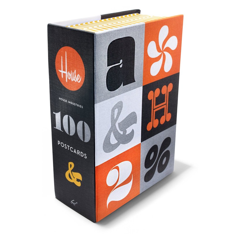 House Industries: 100 Postcards (Font and Typography Postcard Set, Graphic