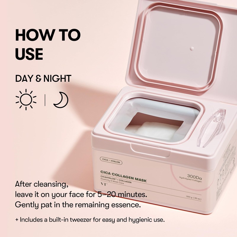 VT COSMETICS CICA Pink Daily Mask 30 Sheets, 300Da Low