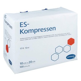 ES-KOMPRESSEN unsteril 10x20 cm 12fach 100 St