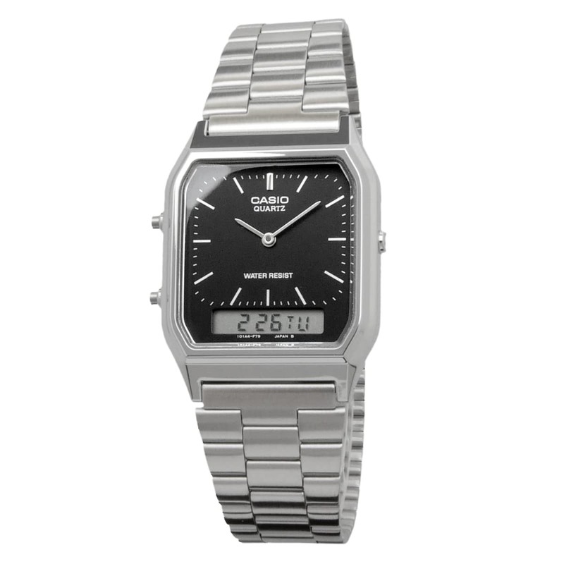 CASIO AQ230A-1 Men’s Ana-Digi Wristwatch, Dual Time