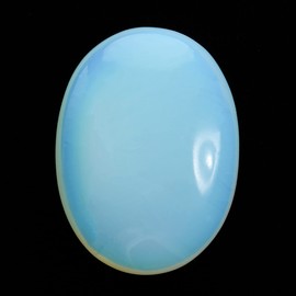 Crocon® Opalite Large Oval Palm Stone Crystal Pocket Worry Stone