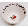 Rainbow Decors Simply Red Fat Robin Christmas Pudding Ceramic Decorated