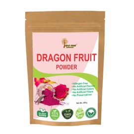 Red Dragon Fruit Powder Vibrant Pink Pitaya Powder Superfruit NON GMO Gluten Free Vegan 100g