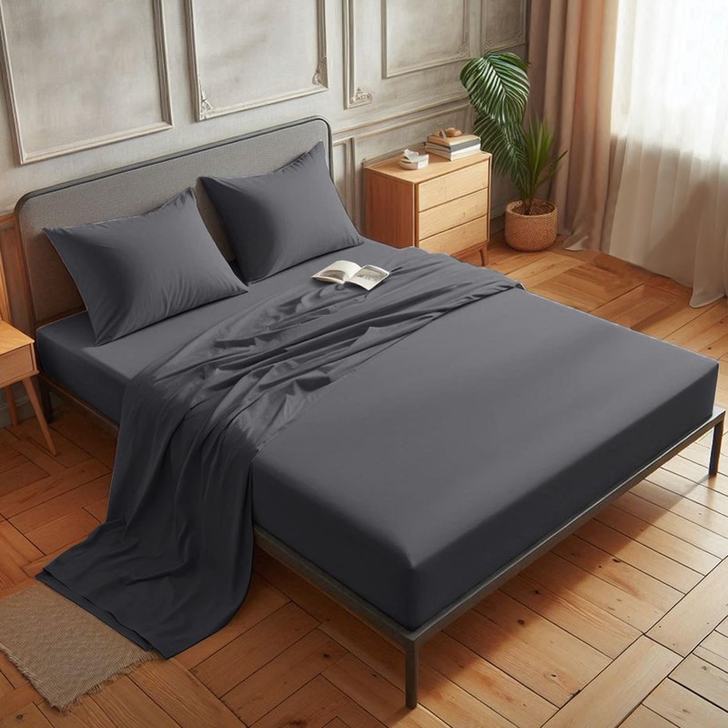 Aspire Homeware King Size Fitted Sheets - 25 cm Deep