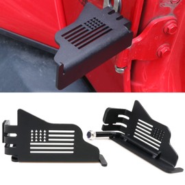 RERPRO Foot Pegs Rest Pedals Compatible with 2018-2025 Jeep Wrangler JL 2/4 Door Gladiator JT Exterior Accessories Door Hinge Steel Doors Off Foot Peg, 1 Pair US Flag